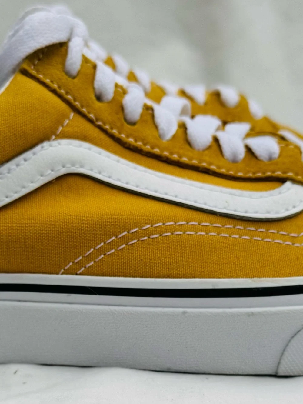 Vans yellow suede